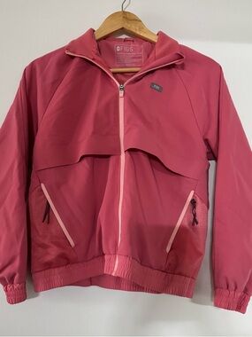 FIGS Desert Rose Pink Sydney Scrub Jacket XXS Zip Up Nurse Medical Technical